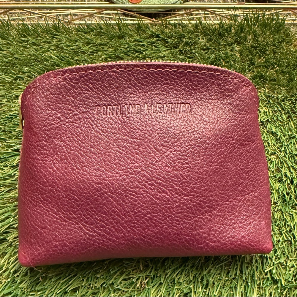 Plum Luna Pouch Portland Leather Goods